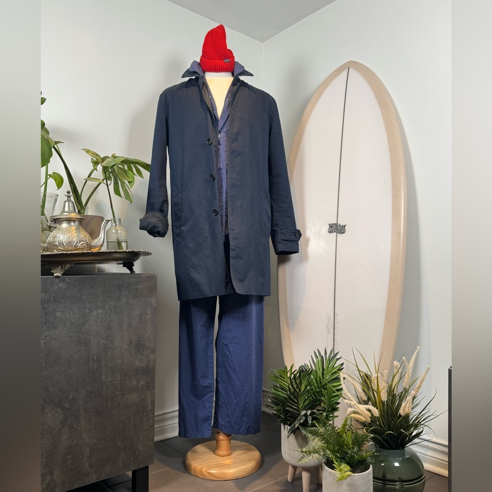 Banana Republic Navy Trench Coat